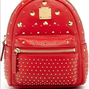 MCM X Mini Stark Bebe Boo Studded Leather Backpack